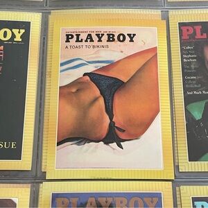 90s Vintage Playboy Chromium Cover Card Bikini Issue Collectors 1995 #24